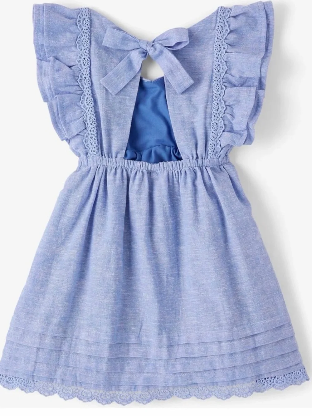 Gymboree Light Blue Ruffle-Trim Girls' Dress